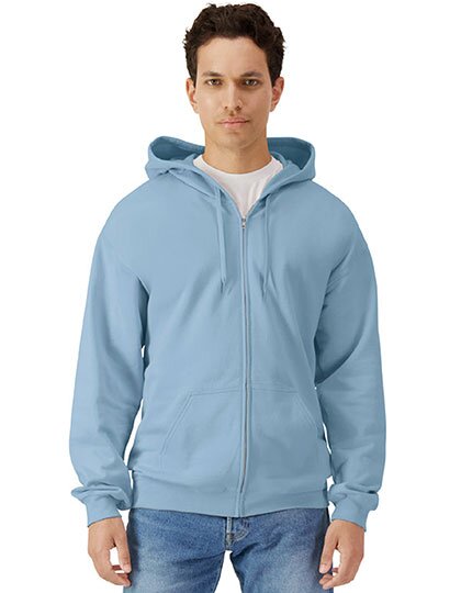 Softstyle® Midweight Fleece Adult Full Zip Hooded Sweatshirt