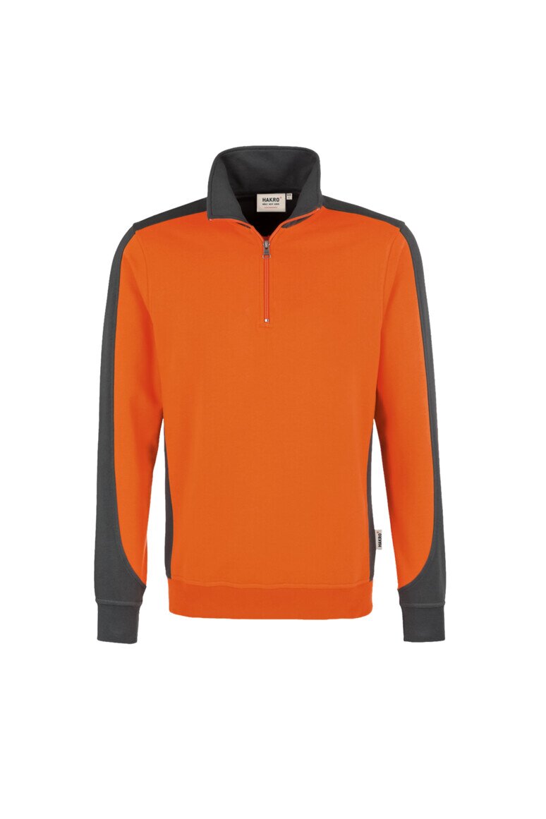 HAKRO Zip-Sweatshirt Contrast Mikralinar® NO. 476