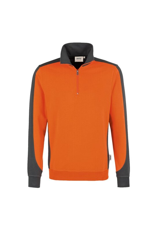 HAKRO Zip-Sweatshirt Contrast Mikralinar® NO. 476