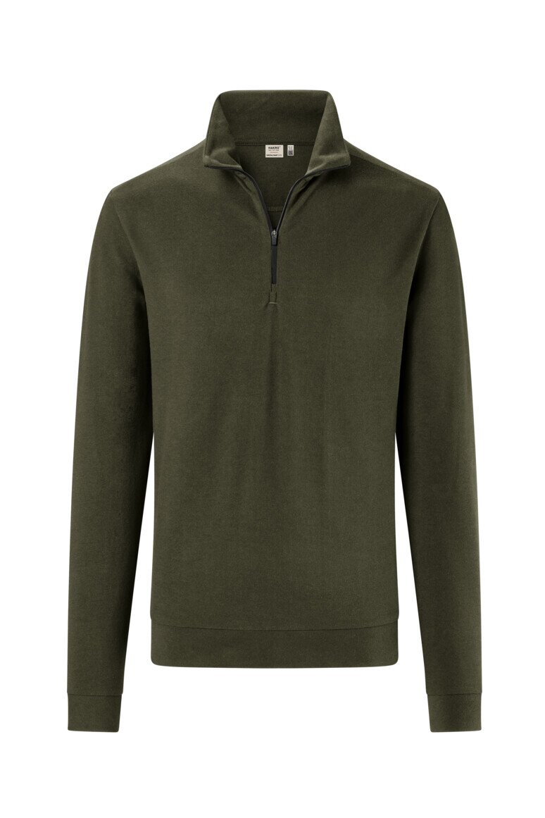 HAKRO Zip-Longsleeve Piqué MIKRALINAR® ECO NO. 535