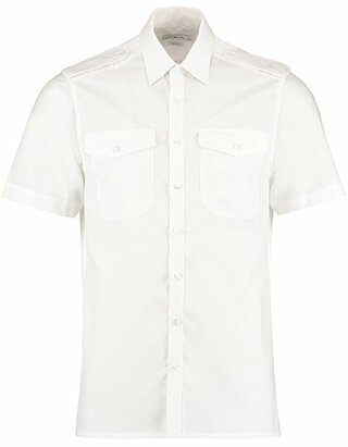 Men`s Tailored Fit Pilot Shirt Short Sleeve