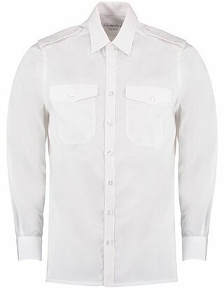 Men`s Tailored Fit Pilot Shirt Long Sleeve