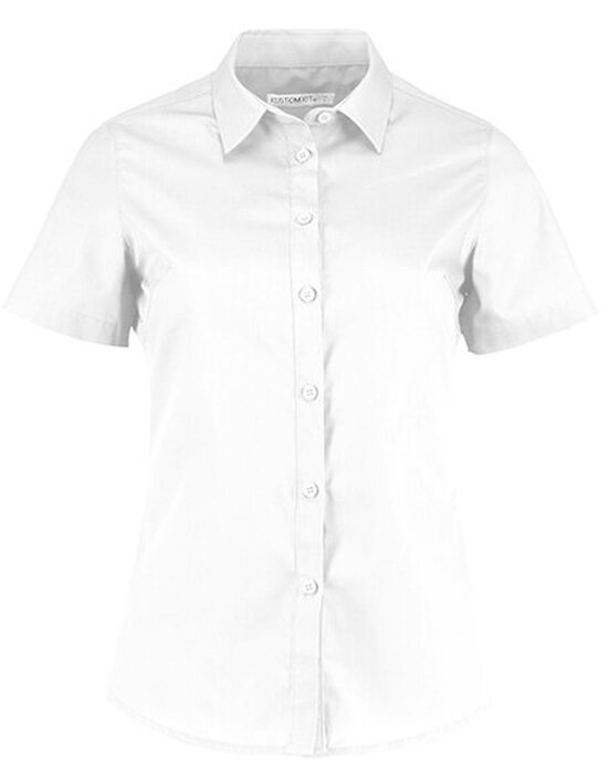 Women`s Tailored Fit Poplin Shirt Short Sleeve