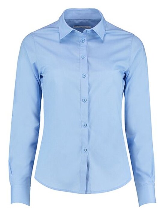Women`s Tailored Fit Poplin Shirt Long Sleeve