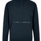 Regular Fit Pique Hoodie with Zipped Pocket