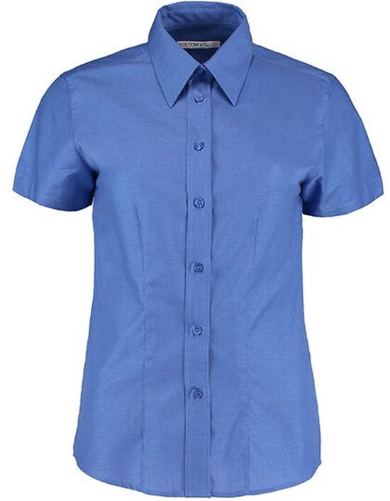 Women`s Tailored Fit Workwear Oxford Shirt Short Sleeve