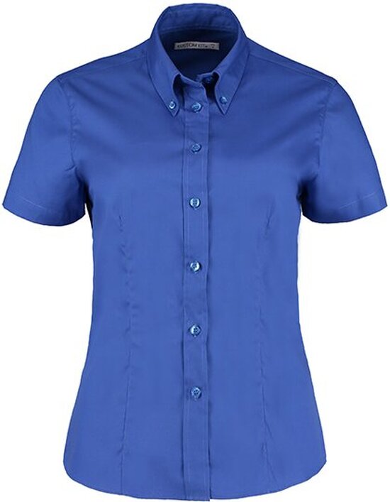 Women`s Tailored Fit Corporate Oxford Shirt Short Sleeve