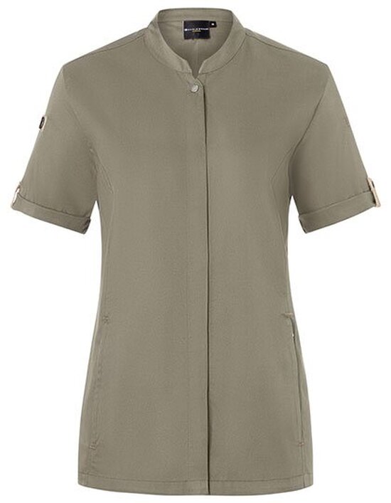 KY135 Karlowsky Damenkochjacke Green-Generation Kurzarm
