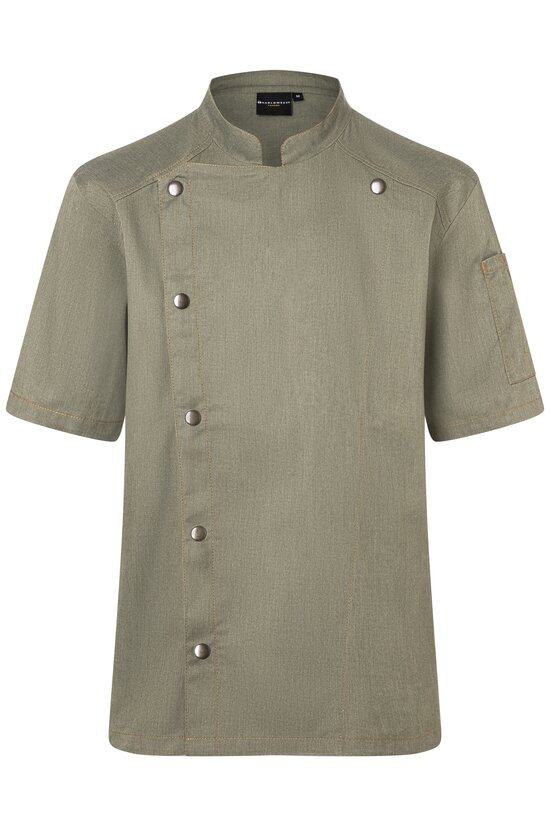 Kurzarm Kochjacke Jeans-Style