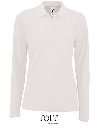 Women`s Long-Sleeve Piqué Polo Shirt Perfect