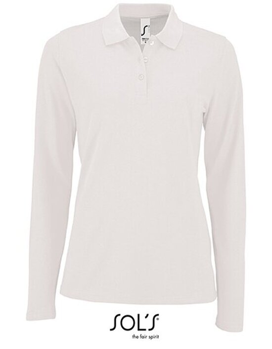 Women`s Long-Sleeve Piqué Polo Shirt Perfect