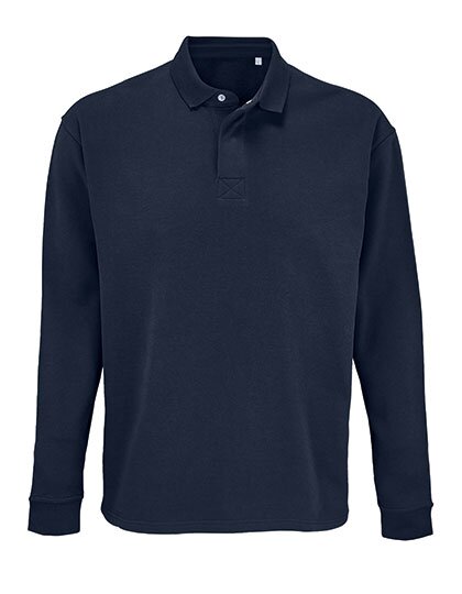 L03990 Unisex Polo Collar Sweatshirt Heritage