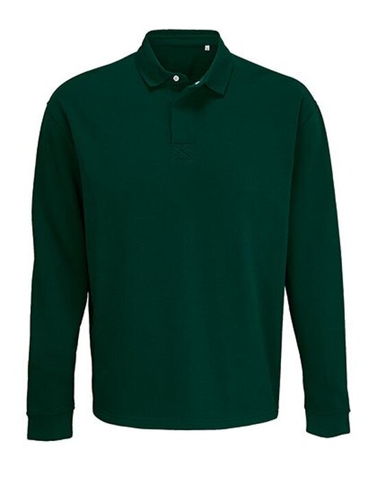 L03990 Unisex Polo Collar Sweatshirt Heritage