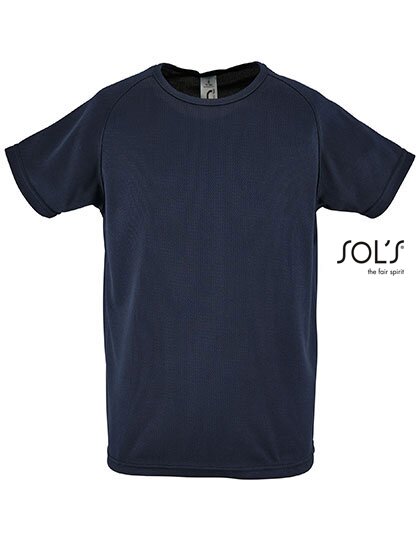 Kids` Raglan Sleeved T-Shirt Sporty