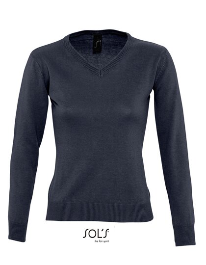 Women`s V Neck Sweater Galaxy