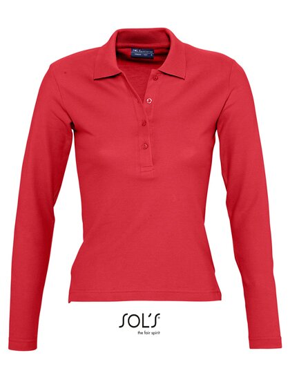Ladies` Longsleeve Polo Podium