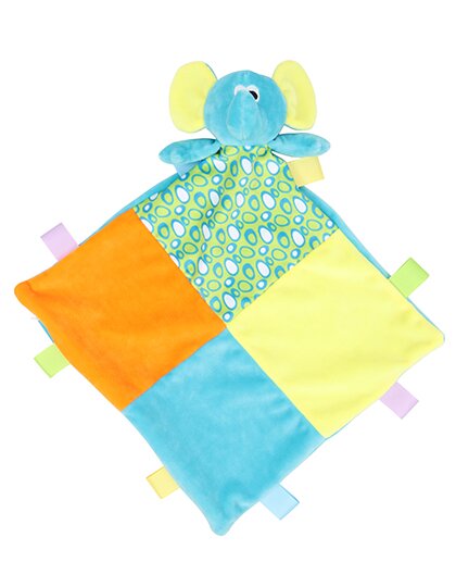 Baby Multi Coloured Comforter with Rattle