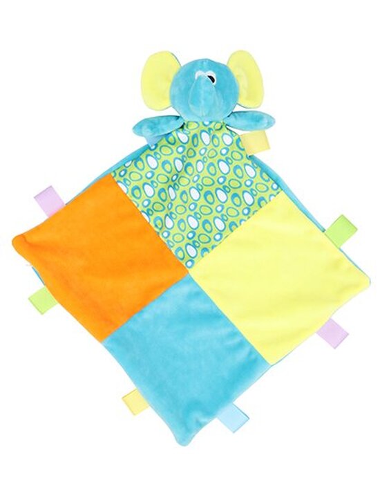 Baby Multi Coloured Comforter with Rattle