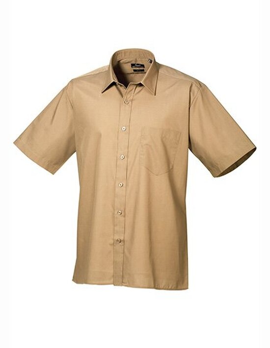 Men`s Poplin Short Sleeve Shirt