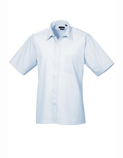 Men`s Poplin Short Sleeve Shirt