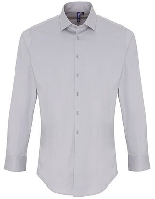 Men´s Stretch Fit Poplin Long Sleeve Cotton Shirt