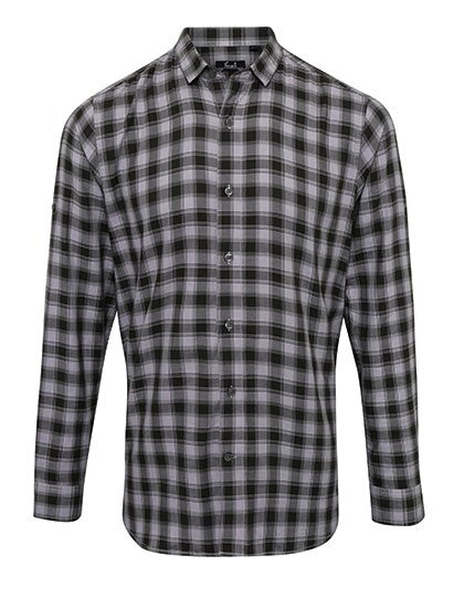 Men`s Mulligan Check Cotton Long Sleeve Shirt