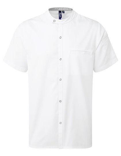 PW904 Premier Workwear Chef´s Recycled Short Sleeve Shirt