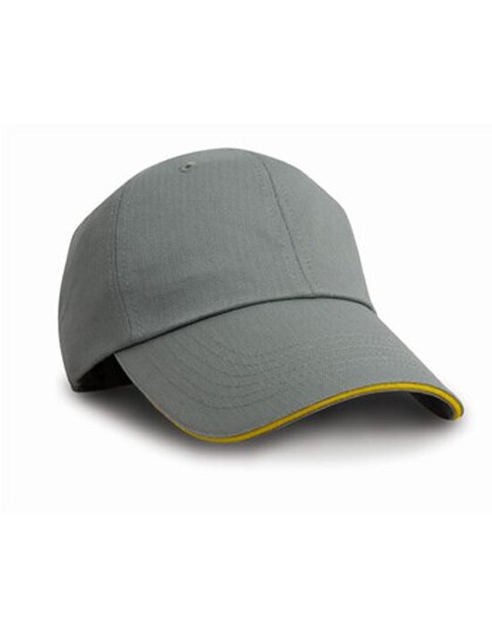 Herringbone Cap with Sandwich Peak