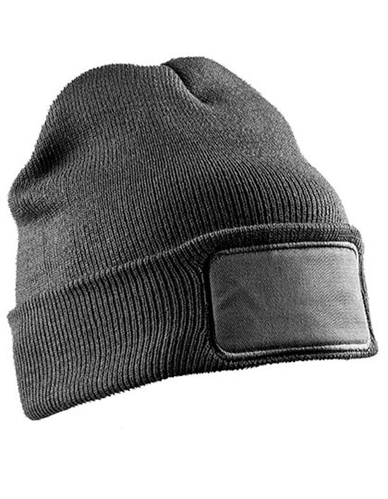 Recycled Double Knit Printers Beanie