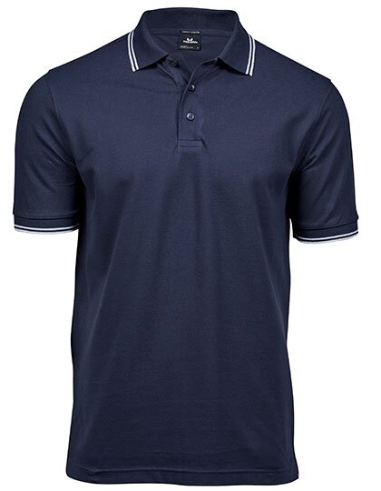 TJ1407 Men´s Luxury Stripe Stretch Polo