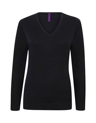 Ladies` Lightweight V Neck Jumper