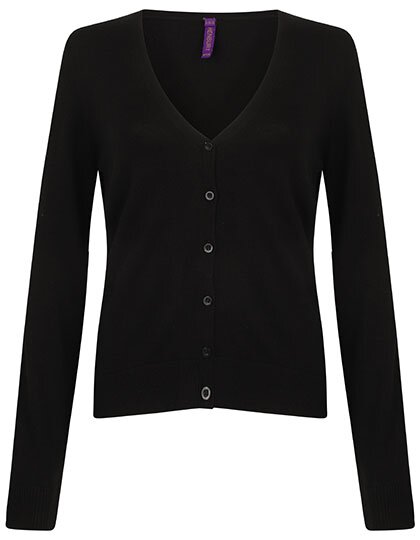 Ladies` Lightweight V-Neck Short Cardigan