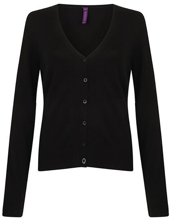 Ladies` Lightweight V-Neck Short Cardigan