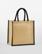 WM477 Westford Mill Natural Starched Jute Mini Gift Bag
