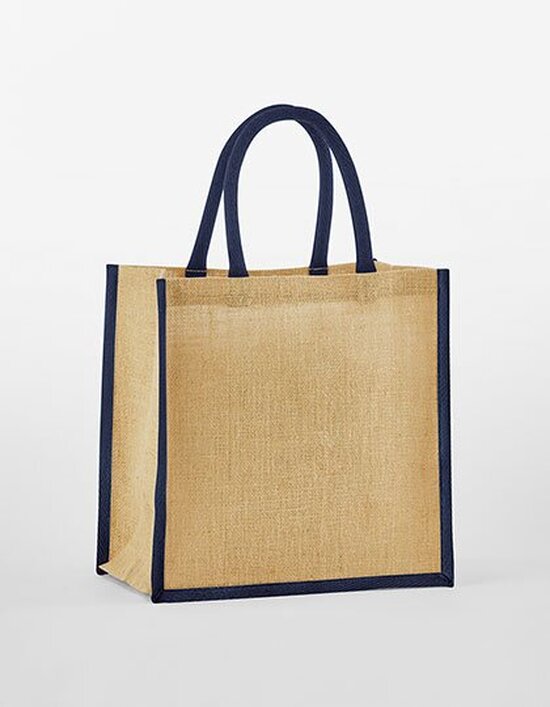WM477 Westford Mill Natural Starched Jute Mini Gift Bag
