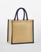 WM477 Westford Mill Natural Starched Jute Mini Gift Bag