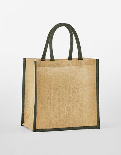 WM477 Westford Mill Natural Starched Jute Mini Gift Bag