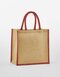 WM477 Westford Mill Natural Starched Jute Mini Gift Bag