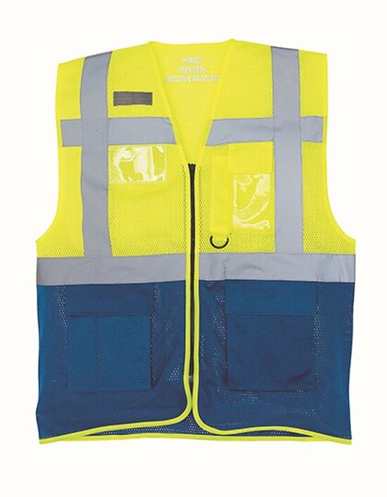 Hi Vis Top Cool Recycled Open Mesh Executive Waistcoat