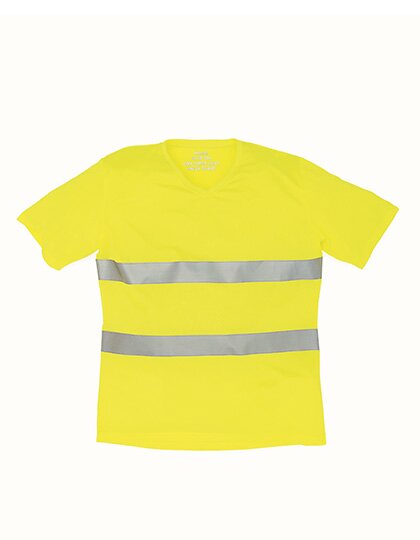 Hi Vis Top Cool Super Light V-Neck T-Shirt