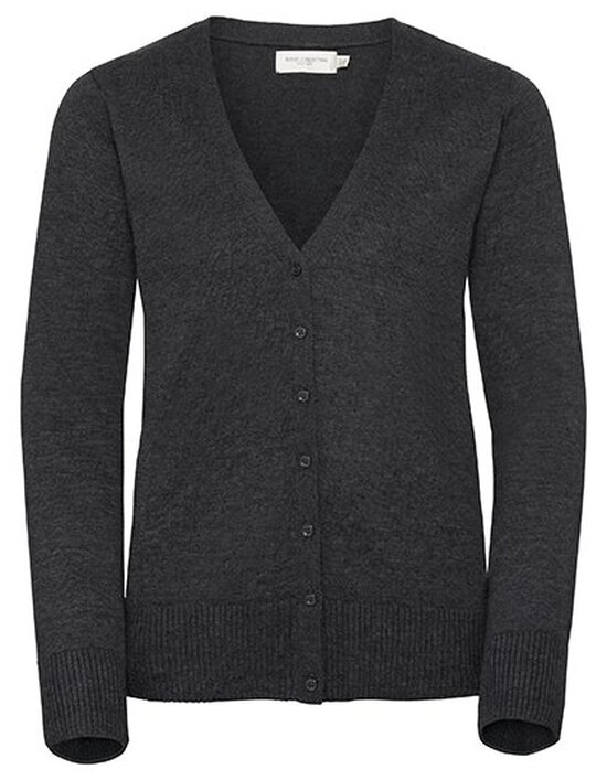 Ladies` V-Neck Knitted Cardigan