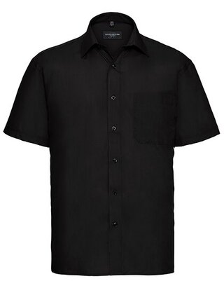 Men`s Short Sleeve Classic Polycotton Poplin Shirt