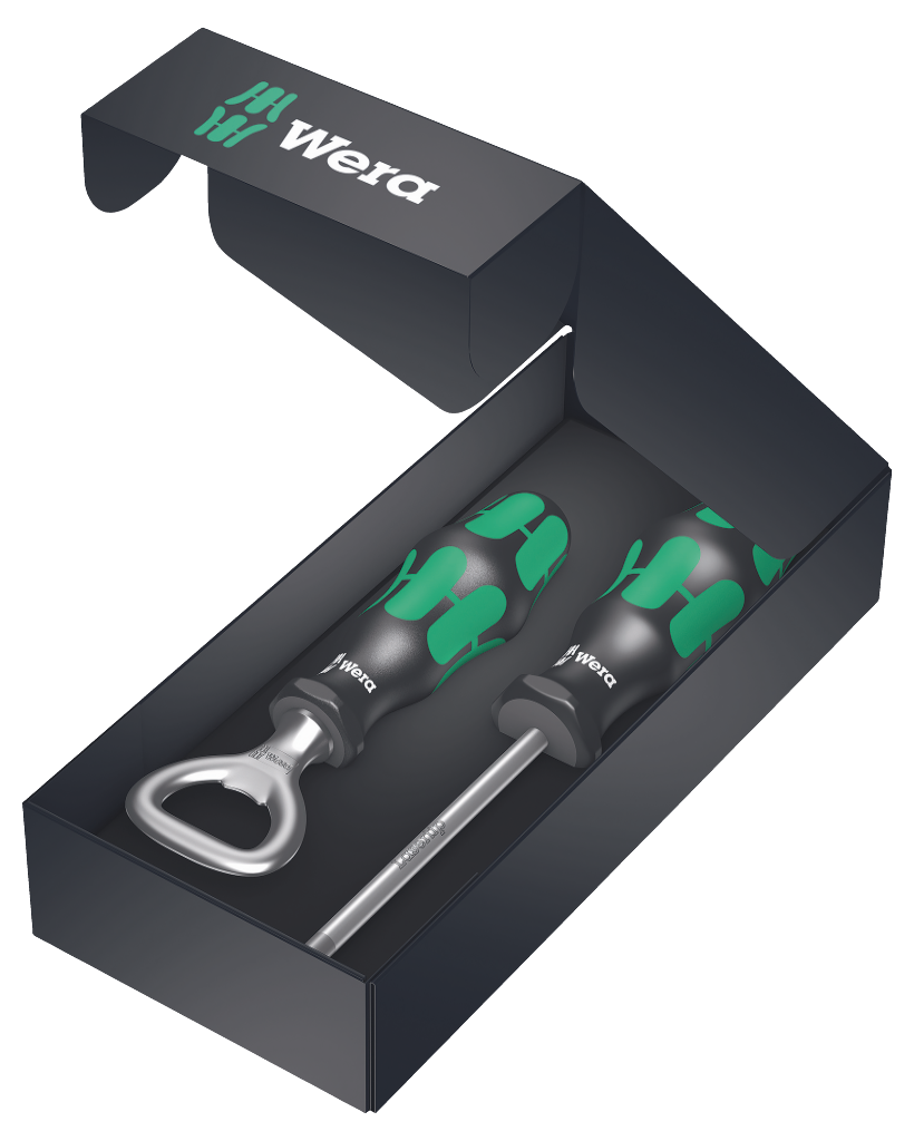 Wera 355 PZ 2 x 100 mm plus Flaschenöffner