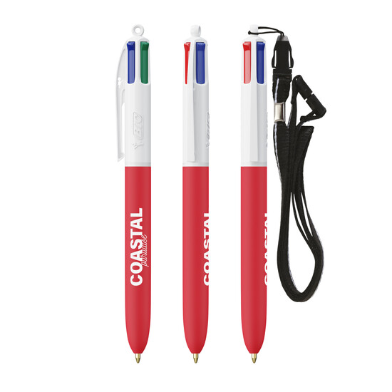 BIC® 4 Colours® Soft with Lanyard