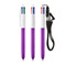 BIC® 4 Colours® Shine with lanyard ballpen