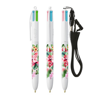 BIC® 4 Colours® Fashion with Lanyard ballpen