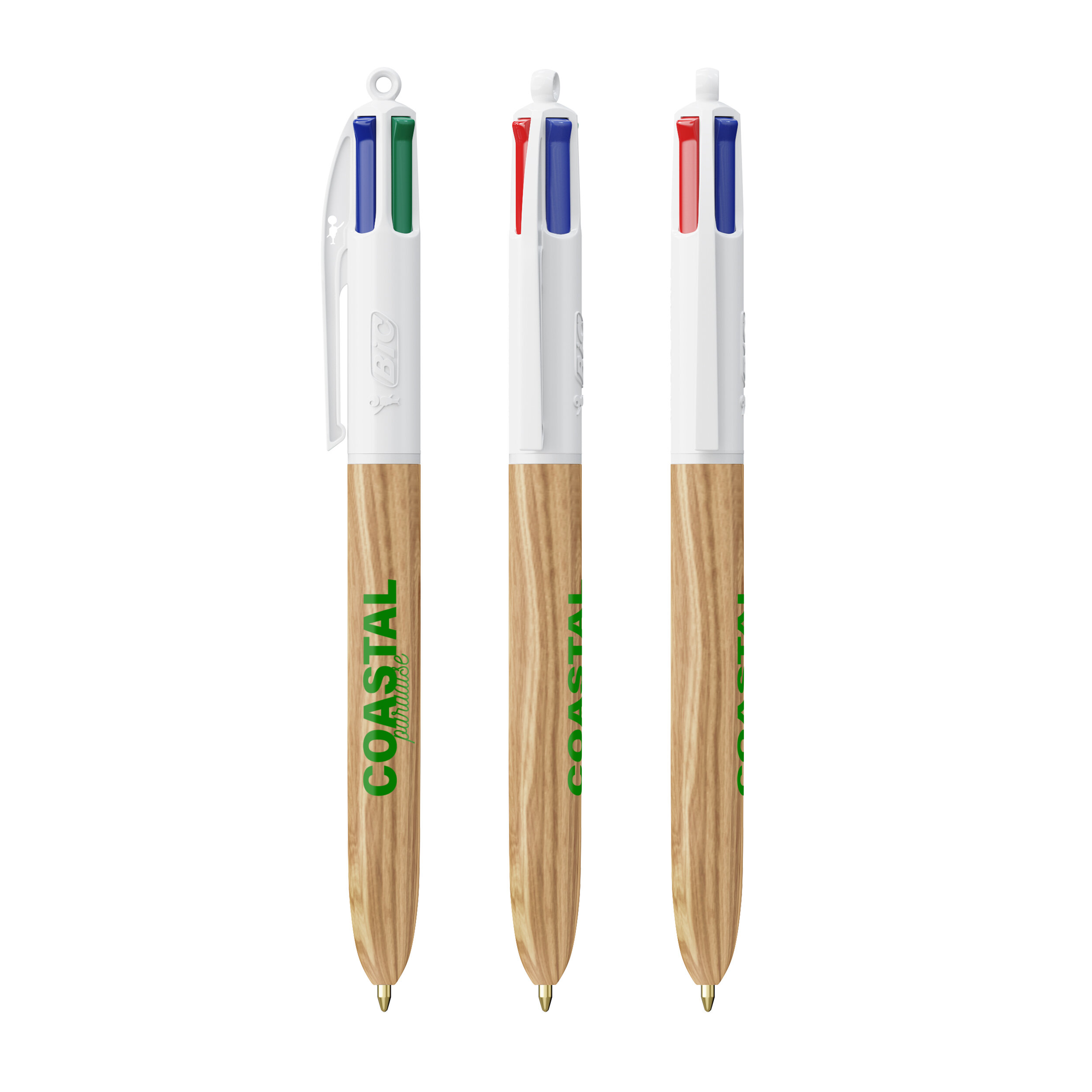 BIC® 4 Farben Wood Style