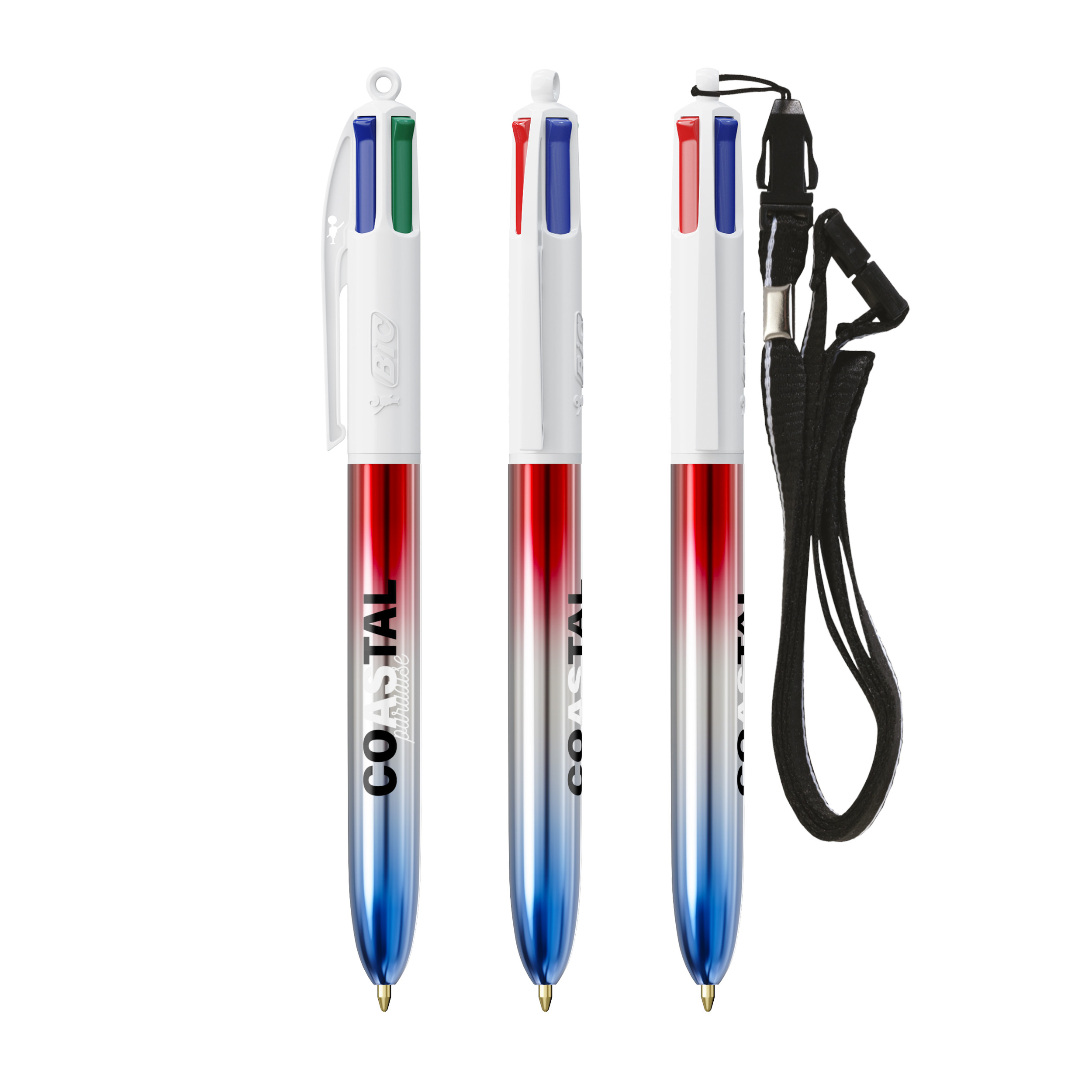 BIC® 4 Colours® Flaggen Kollektion + Schlüsselband